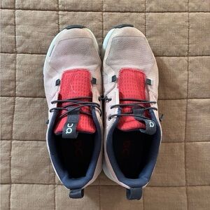 Youth On Running Pink and Red Athletic Shoes